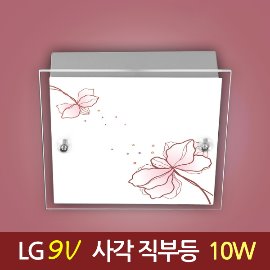 15037 [LG 2835 9V] 아트플라워 핑크레드 직부등_10W