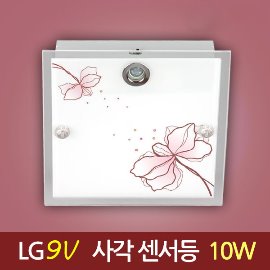 11939 [LG 2835 9V] 아트플라워 핑크레드 센서등_10W