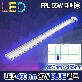 19603 BLUE 450nm LED 25W 램프 450nm~455nm 식물 국산 KS